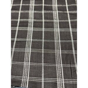 Black & White Plaid Cotton Fabric Fat Quarter 18x22" for Quilting & Crafting